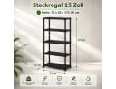 ONDIS24 Steckregal Schwarz Kunststoff Lagerregal Bild 3