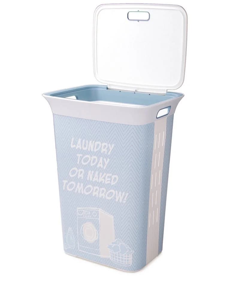 ONDIS24 Wäschekorb Moda 60L mit Deckel und Belüftung - Bild 4