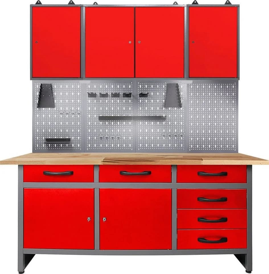 Werkstatt-Set ONDIS24 Rot LED-Beleuchtung - Bild 2