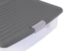 ONDIS24 Aufbewahrungsbox Unterbettbox 55L Grau Transparent Bild 5