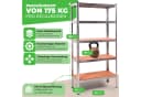 ONDIS24 Schwerlastregal Thomas Metall 5 Böden 875 kg Grau/Silber Bild 1