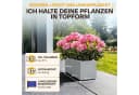 ONDIS24 Blumenkasten Vulkan 57L Basalt Optik mit Wasserspeicher Bild 1
