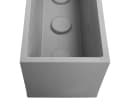 ONDIS24 Pflanzkübel Vulkan 100cm Grau Vulkanoptik mit Wasserspeicher Bild 5