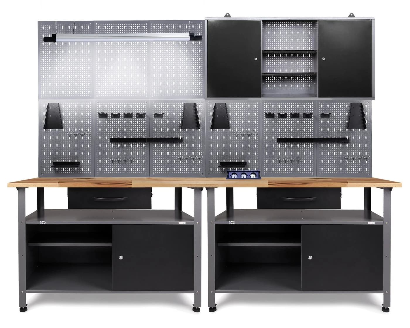 ONDIS24 Werkstatt-Set 240cm mit LED & Lautsprecher grau - Bild 2