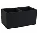 ONDIS24 Pflanzkübel Caro 80 Schwarz Beton-Optik mit Rollen Bild 2