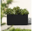 ONDIS24 Pflanzkübel Caro 80 Schwarz Beton-Optik mit Rollen Bild 3