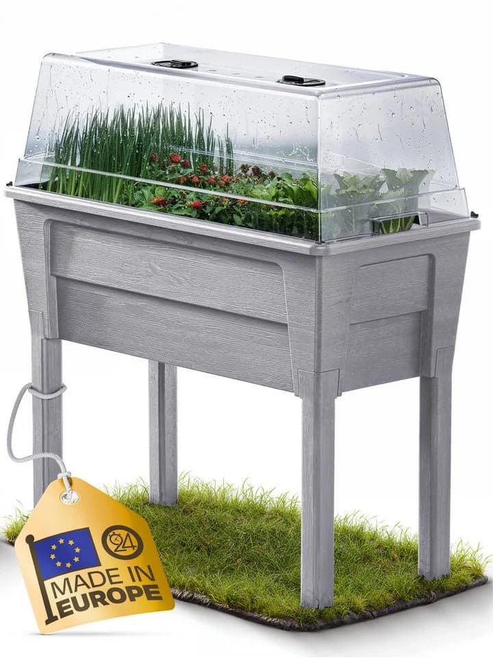 ONDIS24 Hochbeet Victoria Grau mit Deckel & Wasserspeicher - Bild 2