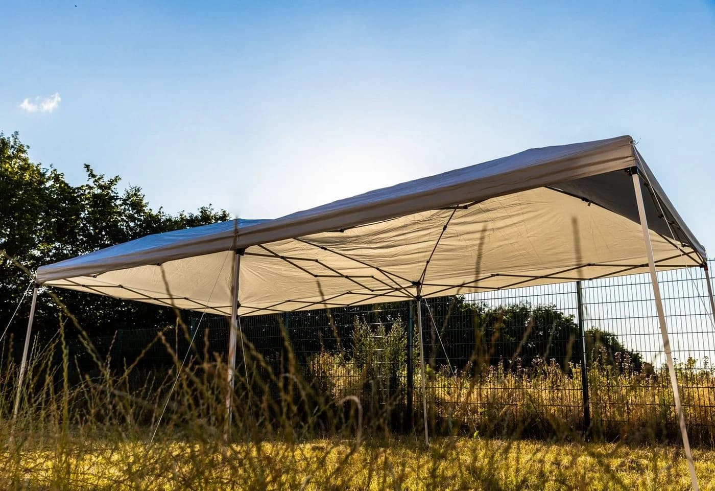 ONDIS24 Faltpavillon Easy-Up 3x6m Grau/Weiß mit UV-Schutz - Bild 3