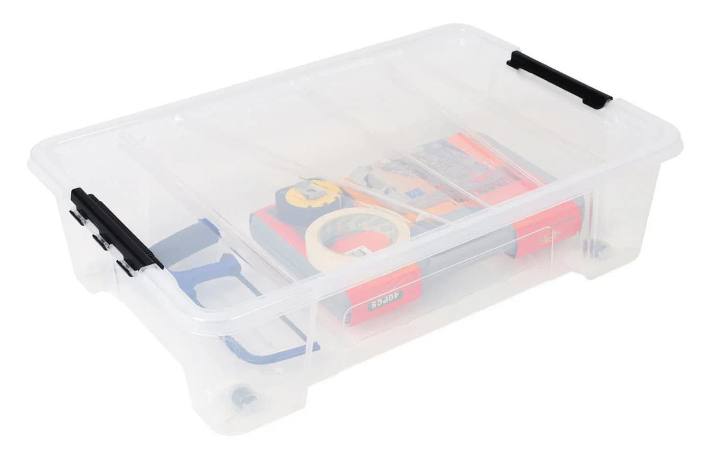 ONDIS24 Aufbewahrungsbox Jolly Rollbox 3er Set Transparent