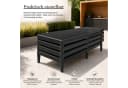 ONDIS24 Gartenliege Sirolo Anthrazit UV-beständig Kunststoff Bild 5