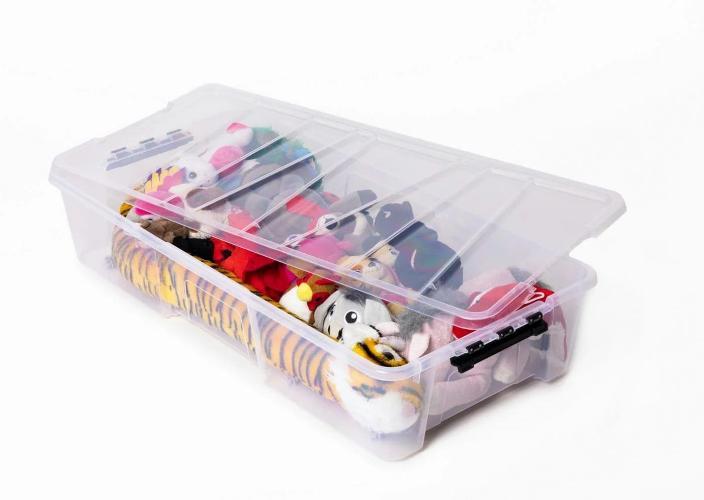 ONDIS24 Aufbewahrungsbox Jolly Rollbox transparent mit Deckel & Rollen