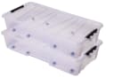 ONDIS24 Aufbewahrungsbox Jolly Rollbox transparent mit Deckel & Rollen Bild 2