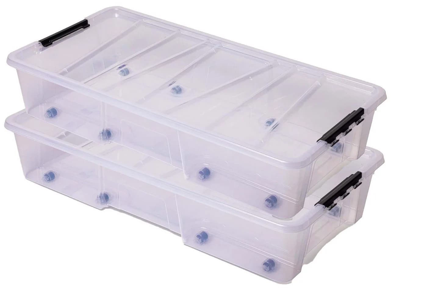 ONDIS24 Aufbewahrungsbox Jolly Rollbox transparent mit Deckel & Rollen - Bild 2