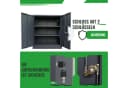 ONDIS24 Stahlaktenschrank Grau 2-Türig mit verstellbaren Böden Bild 4