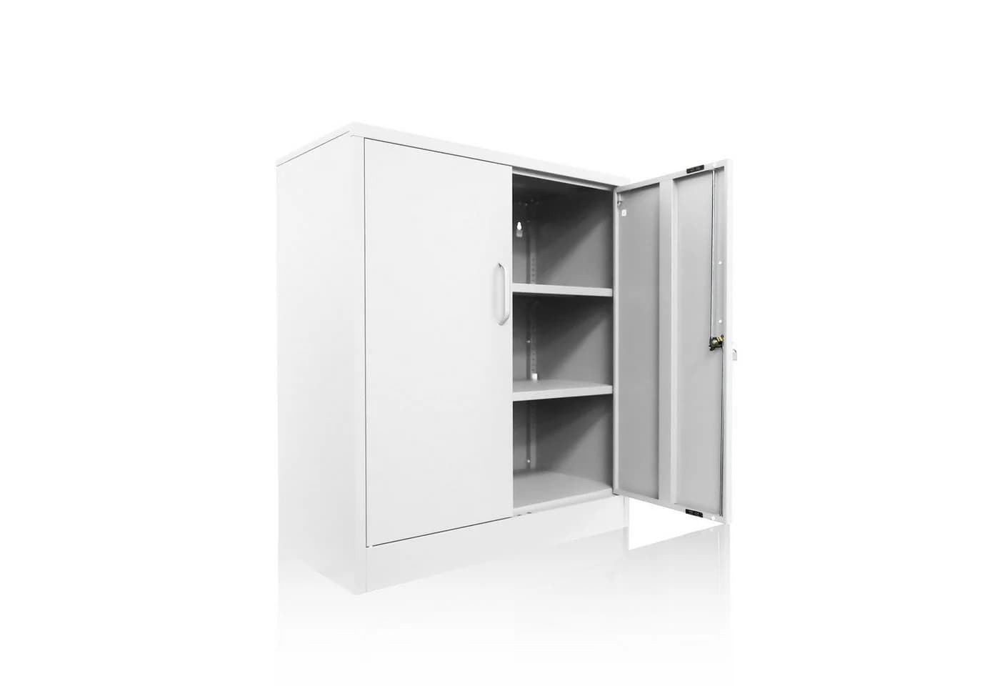 ONDIS24 Aktenschrank Mehrzweckschrank Stahlschrank abschließbar mit justierbaren Einlegeböden - Bild 2