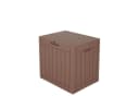 ONDIS24 Gartenbox City Cube 110L Holzoptik Beige/Grau Bild 2