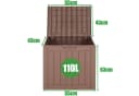 ONDIS24 Gartenbox City Cube 110L Holzoptik Beige/Grau Bild 4