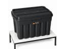ONDIS24 Tuffbox Aufbewahrungsbox 140L Schwarz Stapelbar Bild 2