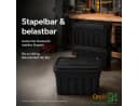 ONDIS24 Tuffbox Aufbewahrungsbox 140L Schwarz Stapelbar Bild 4