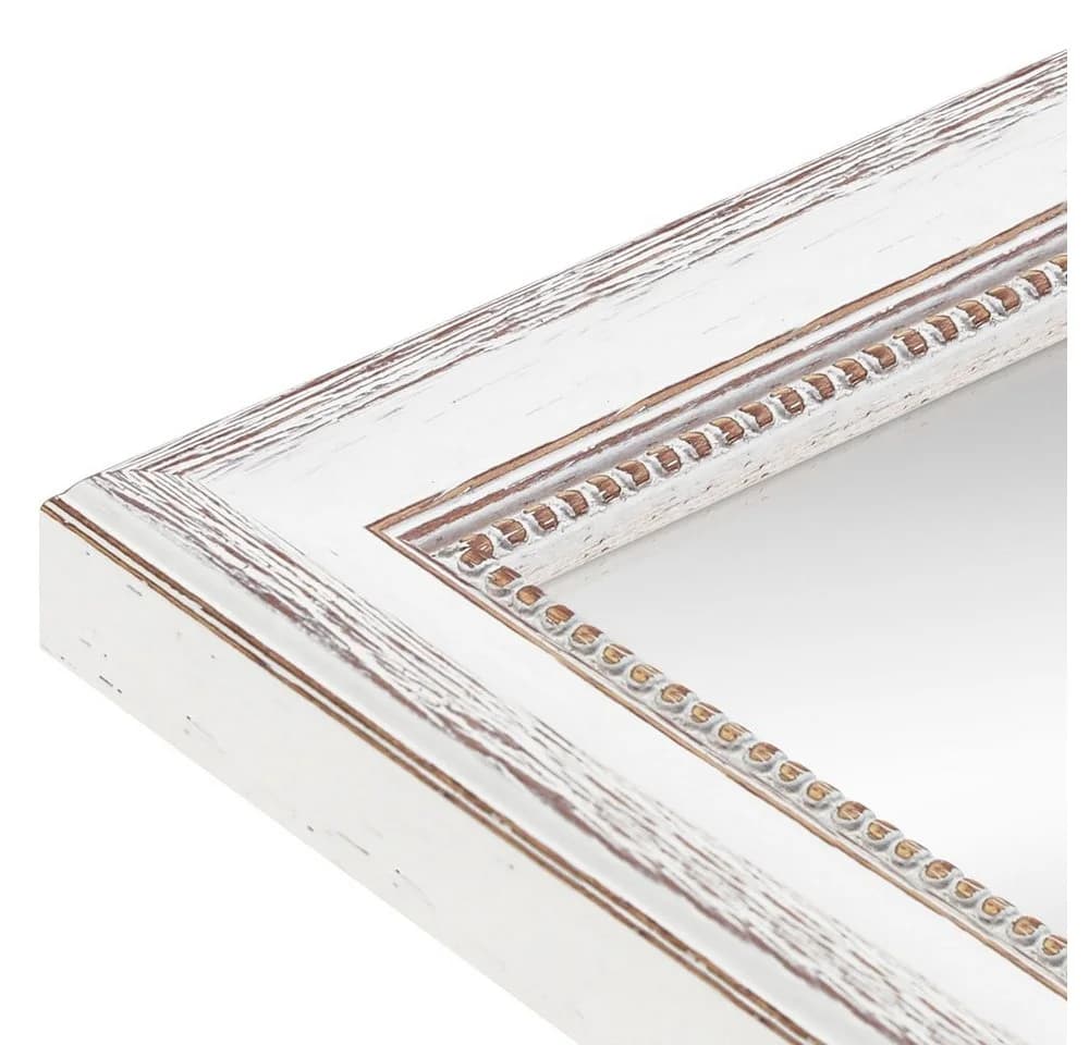 WANDStyle Wandspiegel H390 Weiß Massivholz Shabby Chic - Bild 3