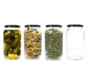 mikken Einmachglas-Set 4x 1062 ml mit Deckel und Etiketten Bild 3