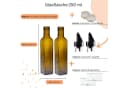 mikken Ölspender 2er Set Glasflaschen braun/grün mit Ausgießer Bild 3