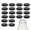 mikken 20er Set Schraubdeckel TO43 Schwarz für Glasflaschen Bild 2