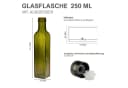 mikken Ölspender 6er Set 250 ml mit Ausgießer Braun/Grün Glas Bild 3
