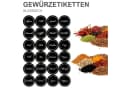 mikken Gewürzbehälter 12-teilig Schwarz mit Deckel und 24 Etiketten Bild 3
