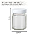 mikken Joghurtgläser 8er Set 212 ml mit Schraubdeckel Bild 3
