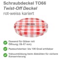 mikken Ersatzdeckel TO 66/69 mm 25er Set Rot Twist-Off Bild 1
