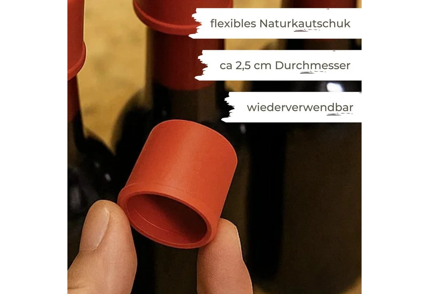 mikken Süßmostkappen 20-tlg. Rot für 0,3 & 0,5 Liter Flaschen - Bild 3