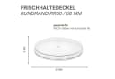 mikken Frischhaltedeckel 12er Set Transparent für WECK-Gläser Bild 5