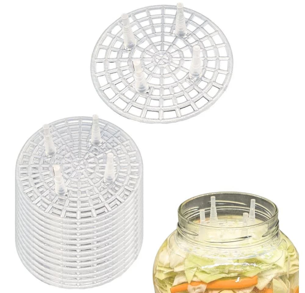 mikken Fermentiergitter Eintauchgitter 15-tlg. PVC-frei für TO100 Gläser - Bild 2