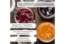 mikken Einkochring 10 weiße Gummiringe 68x94 mm für Bügelverschlussgläser Bild 1