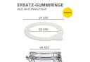 mikken Einkochring 10 weiße Gummiringe 68x94 mm für Bügelverschlussgläser Bild 4