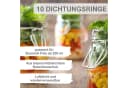 mikken Einkochring 10 Gummiringe 75x101 mm rot Naturkautschuk Bild 1
