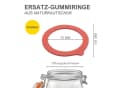 mikken Einkochring 10 Gummiringe 75x101 mm rot Naturkautschuk Bild 3