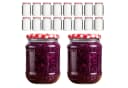 mikken Einmachglas 720ml Set 18-tlg. Rot/Weiß Klassisch Bild 2