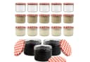 mikken Marmeladenglas Set 18-tlg. 210ml Schraubglas transparent Bild 2
