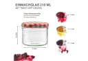 mikken Marmeladenglas Set 18-tlg. 210ml Schraubglas transparent Bild 5