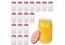 mikken Einmachglas 900 ml 18-tlg. Set transparent Schraubdeckel Bild 2