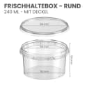 mikken Frischhaltedose 240 ml Transparent PP 10-tlg. Bild 4