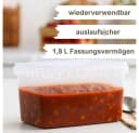 mikken Frischhaltedose 1800 ml Stapelbar Luftdicht Polypropylen Bild 1
