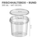 mikken Frischhaltedose 365 ml transparent mit Deckel Bild 4