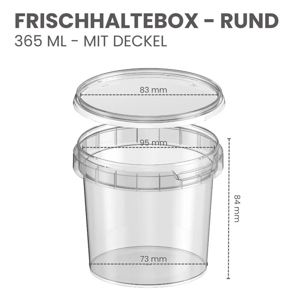 mikken Frischhaltedose 365 ml transparent mit Deckel - Bild 4