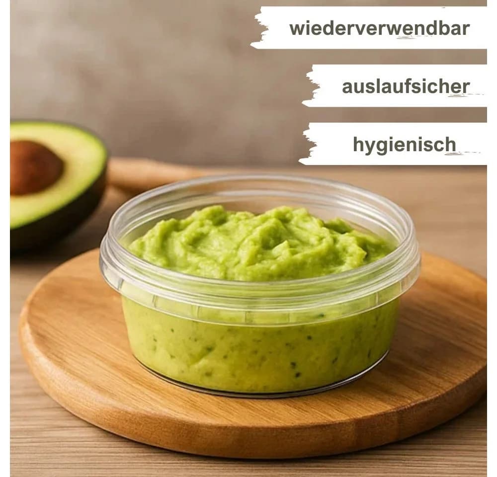 mikken Frischhaltedose 130 ml transparent stapelbar