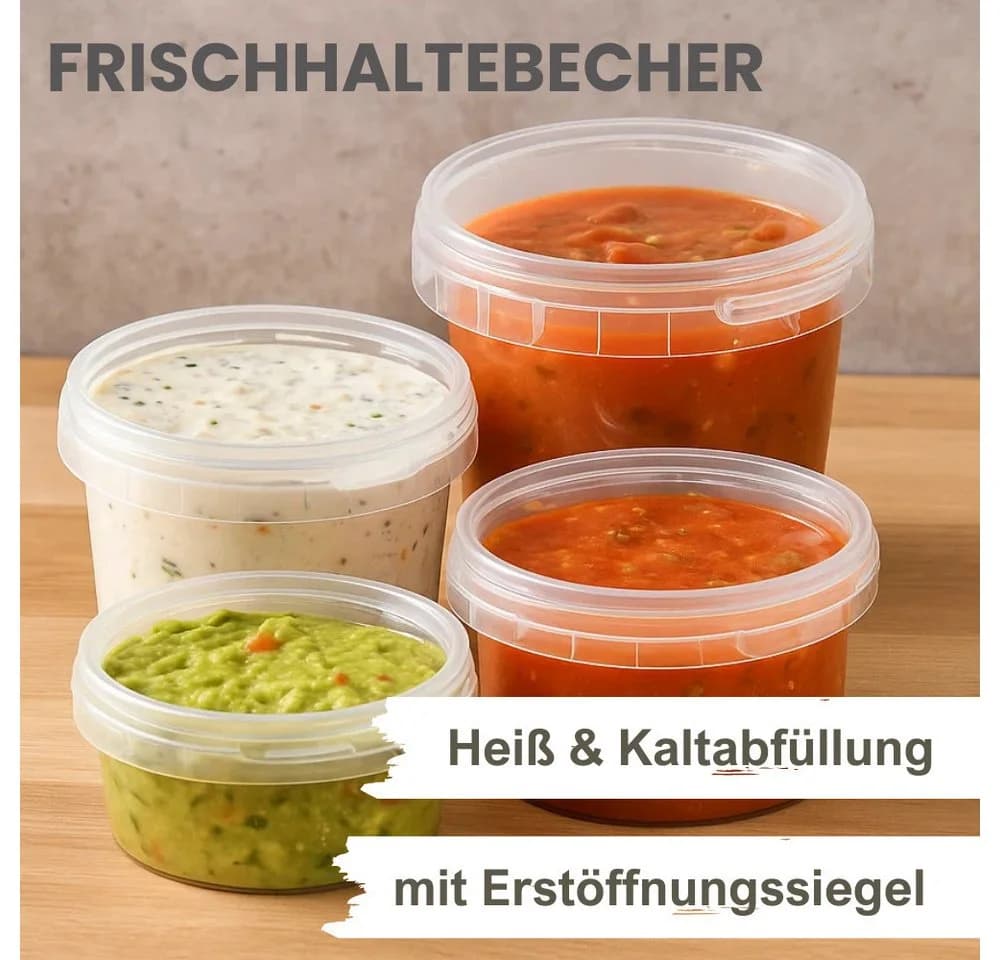 mikken Frischhaltedose 280 ml transparent stapelbar luftdicht - Bild 5
