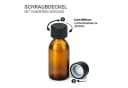 mikken Vorratsglas 4x Laborflasche 200ml braun mit Schraubdeckel Bild 5