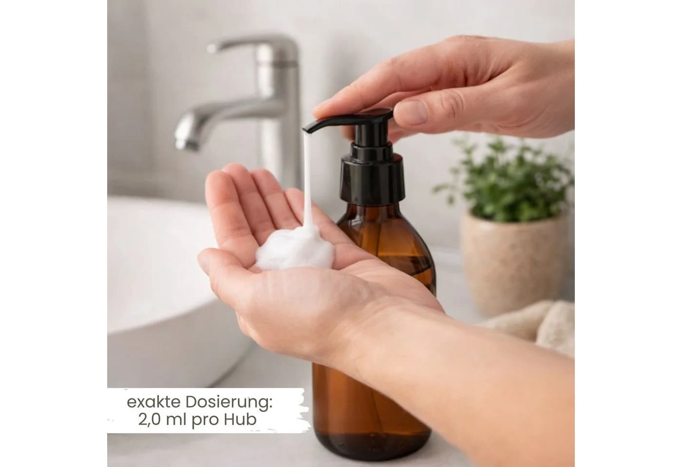 mikken Spülmittelspender 2er Set Braunglas 500 ml mit UV-Schutz